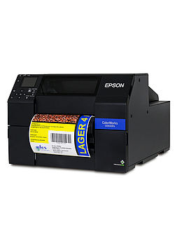 Epson Farbetikettendrucker mit Schälvorrichtung