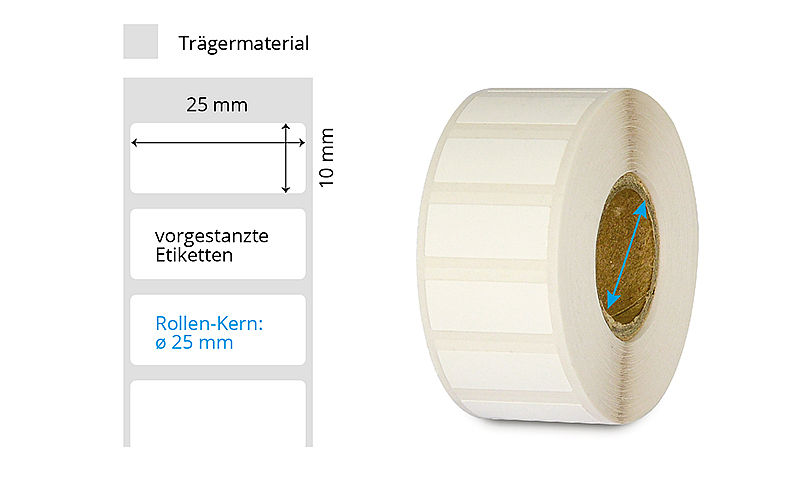 Thermotransfer Kunststoff-Etikettenrolle (Polyethylen)