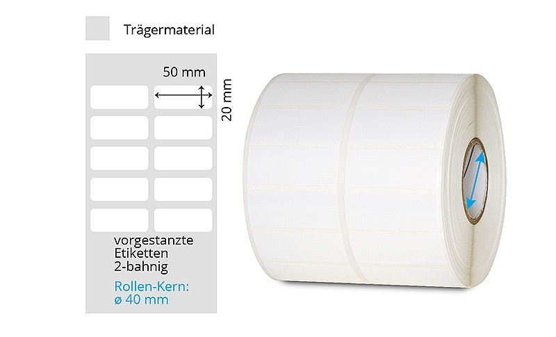 Blank Direkte Thermische Boohoo Etiketten weiß 64mm x 25mm Epson Zebra Wärmeübertragung 