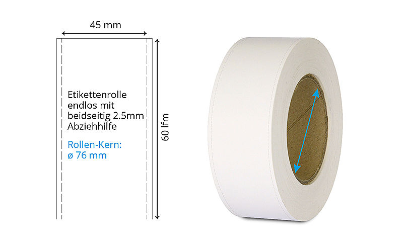 Blanko Inkjet-Papier-Etiketten auf Rolle