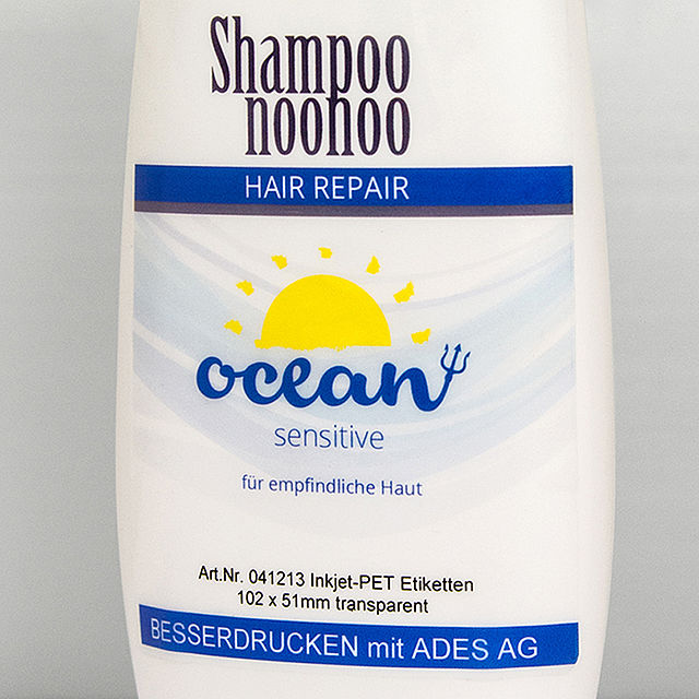 Shampoo Etiketten